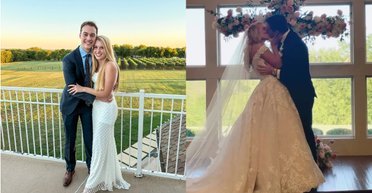 Гости громко радовались: пара впервые поцеловалась только в день своей свадьбы (видео)