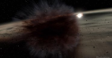 Закрыло свет звезды. Астрономы нашли гигантское облако пыли от космического столкновения