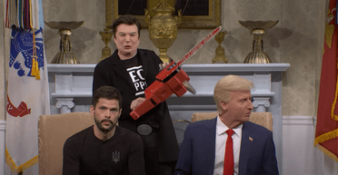 "Был в Украине через Google-карты": в США сделали пародию на встречу Трампа и Зеленского (видео)