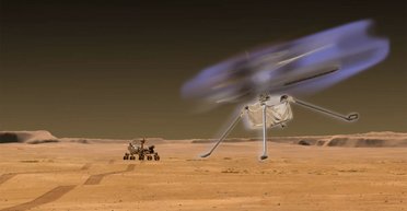 Механические светлячки. Ученые считают, что вертолеты на Марсе светятся в темноте