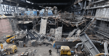 Художник Кадан перетворив уламок однієї з обстріляних ТЕС ДТЕК на артінсталяцію