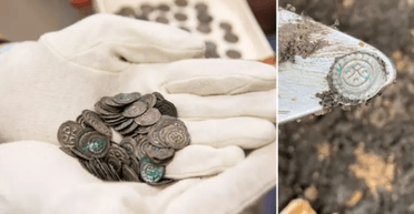 Пролежали тысячу лет под землей: ученые обнаружили клад серебряных средневековых монет (фото)