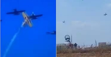 В Португалии столкнулись 2 самолета во время выполнения фигур высшего пилотажа: есть жертвы (видео)