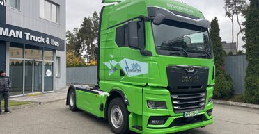 В Украину приехал мощный электрический грузовик MAN с запасом хода 500 км (фото)