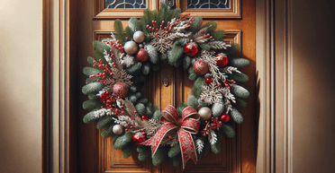 Як прикрасити вхідні двері: ідеї різдвяного декору