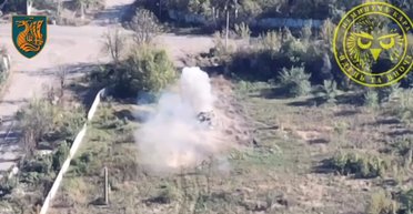 Не вдалося сховатися: морпіхи FPV-дронами знищили танк та міномет ЗС РФ (відео)