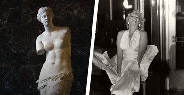 Венера Милосская и Мэрилин Монро: греческая статуя делала руками то же, что и секс-символ США
