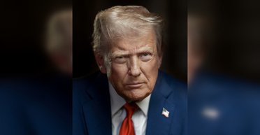 Решительный и с фотошопом: в США представили новый официальный портрет Трампа