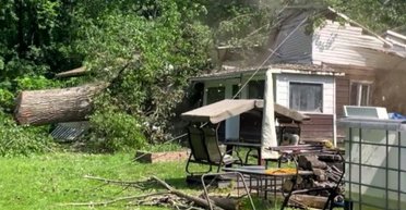 Ночує у сусідів: чоловік спробував прибрати дерево і втратив будинок (фото)