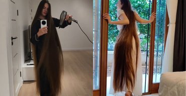 "Рапунцель у реальному житті": дівчина з волоссям майже до підлоги підкорила соцмережі (відео)