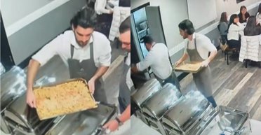 Перша зміна обернулася катастрофою: офіціант влаштував хаос на кухні (відео)