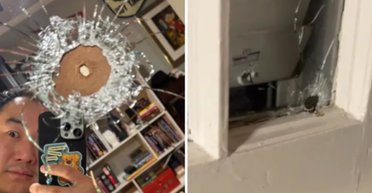 Книжкова шафа врятувала сім'ю від випадкової кулі: чоловік поділився подробицями (відео)