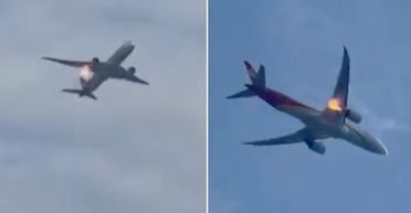 Пілот скинув паливо у море: літак з пасажирами спалахнув після зльоту, що сталося (відео)