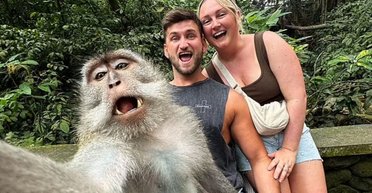 Відпустка вдалася: мавпа зробила незабутнє селфі зі здивованими туристами (фото)