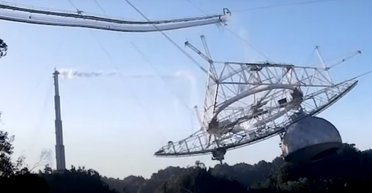 Відправив повідомлення інопланетянам. Учені з'ясували причину руйнування радіотелескопа Аресібо (відео)