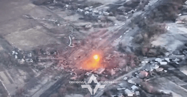 Рейд на територію Росії: в ЛСР показали ураження опорного пункту в селищі Тьоткіно (відео)