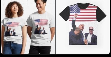 Футболки із замахом на Трампа можна замовити за $25: з'явилися вже і в Китаї