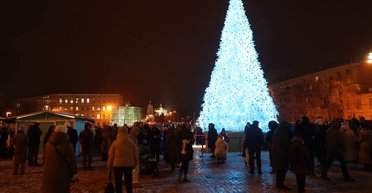 В Киеве зажгли огни на главной елке страны: что она символизирует в этом году (видео)