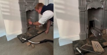 Мастера вызвали починить старый дымоход: тот сразу нашел "причину" поломки (видео)