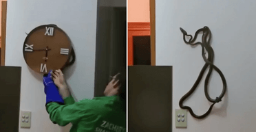 Як у фільмі жахів: сім'я виявила моторошну знахідку за настінним годинником (відео)