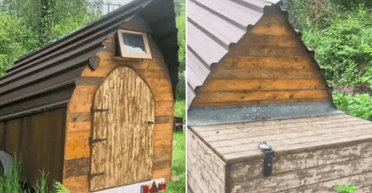 Забув назавжди про комуналку і оренду: чоловік зробив собі будинок зі свинарника (фото)