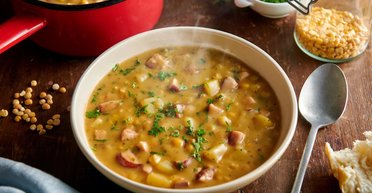 Для вегетарианцев: рецепт вкусного горохового супа