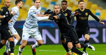 Лига чемпионов: "Динамо" на НСК "Олимпийский" разгромно уступило "Барселоне" 0:4