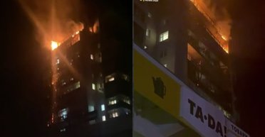 Россияне атаковали Сумы беспилотниками: пылает многоэтажка, людей эвакуируют из домов (видео)