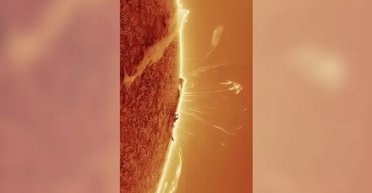 Астрофотограф сделал потрясающие снимки крупным планом извержения плазмы на Солнце (фото)