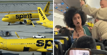 Жінку, яка лаялася і гарчала на пасажирів, зняли з літака і заарештували (відео)