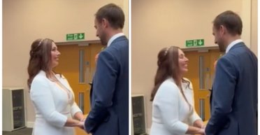 Курьезная оговорка: мужчина во время обета невесте вспомнил имя бывшей девушки (видео)