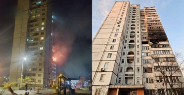 В Киеве дрон ударил по дому ликвидаторов: пострадала вдова первого погибшего на ЧАЭС