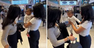 Дитина зустріла ідентичну сестру-близнючку своєї матері: її реакція стала хітом (відео)