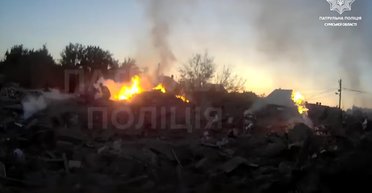 Первые минуты после удара по Сумам: видео с бодикамер патрульных