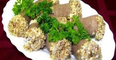 Закусочні рулети з язика з горіхами: рецепт неймовірно смачної страви