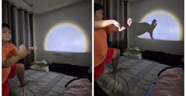 "Майкл жив": мужчина изобразил легендарный танец короля поп-музыки в шоу теней (видео)