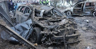 Российская ракета во время атаки по Киеву попала в больницу с ранеными военными (фото)