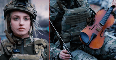 "Кожна нота — це спогад": військова зіграла на скрипці на руїнах поблизу Покровська (відео)