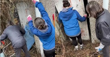 Женщина купила дом и наткнулась в саду на загадочную дверь: за ней была странная находка (видео)