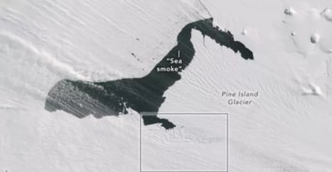 Один із найпроблемніших льодовиків Антарктиди почав "диміти" (фото)