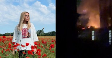 За крок до катастрофи: Ольга Сумська показала "приліт" зі свого вікна (фото)