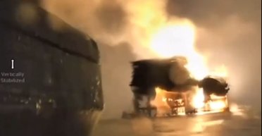 "Достанем их везде": морские дроны атаковали газовые вышки возле Крыма (видео)