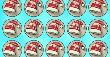 Лише одна деталь: знайдіть "правильну" шапку Діда Мороза швидше за всіх інших (фото)