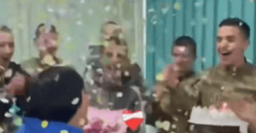 Торт после "драки": в Кропивницком студенты устроили учительнице сюрприз (видео)