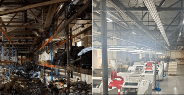 Друкарню "Фактор-Друк" повністю відновили після російського удару 23 травня 2024 (фото)