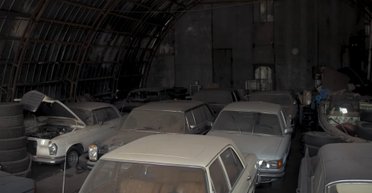 Заброшенные раритеты: в Украине обнаружили коллекцию винтажных Mercedes и Cadillac (видео)