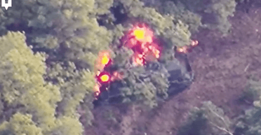 Силы спецопераций навели HIMARS на российскую САУ "Мста" на левобережье Херсонщины (видео)