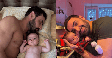 Козловський показав сина Оскара в другий день народження (фото)