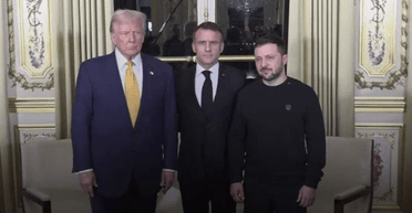 Встреча Макрона, Трампа и Зеленского: в Париже начались трехсторонние переговоры