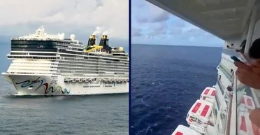 Никаких шансов выжить: на круизном лайнере пассажир оказался за бортом (видео)